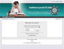 Tablet Screenshot of e-learning.cksomo.cz